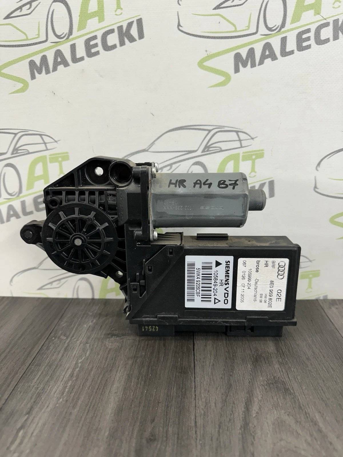 8E0959802E Fensterhebermotor Hinten Rechts Audi A4 B7 8E Modelle 5WK49205CBF