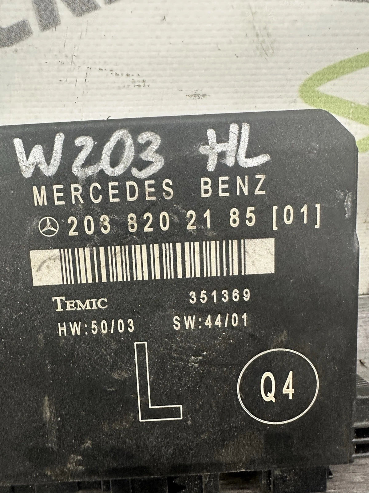A2038202185 Tür Steuergerät Hinten Links Mercedes Benz W203 Modelle