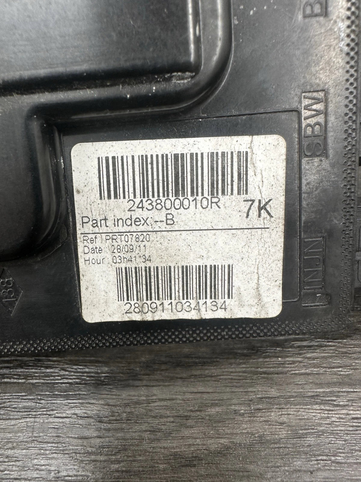 243800010R Batterie Steuergerät Renault Megane III