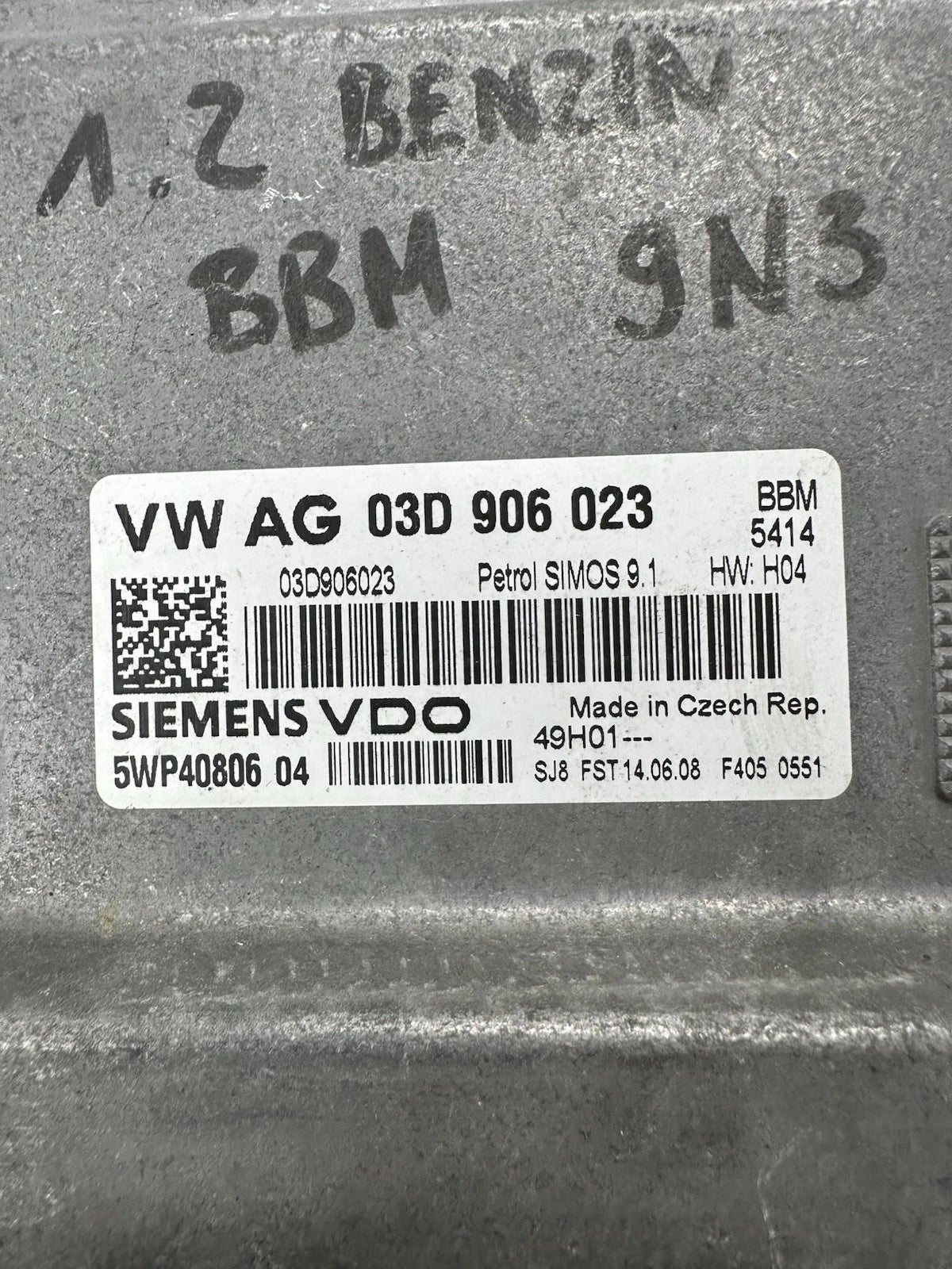 03D906023 Motorsteuergerät VW Polo 9N3 1.2 BBM 03D 906 023