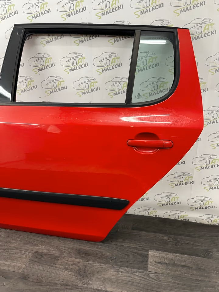 Door Rear Left Skoda Fabia 5J II Models Color 8151 Red