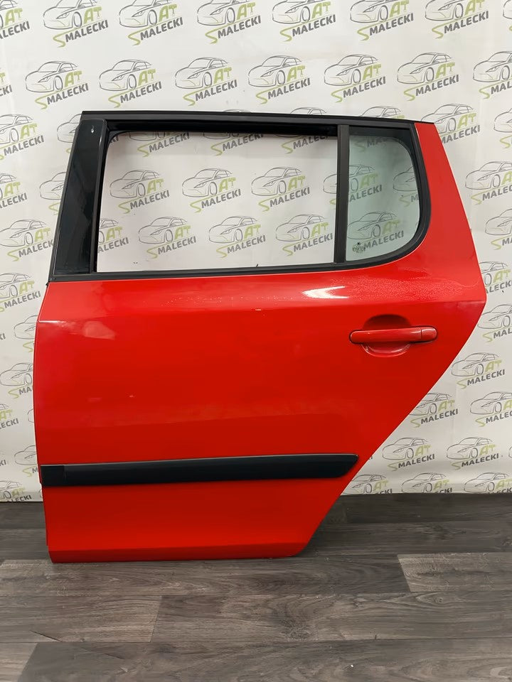 Door Rear Left Skoda Fabia 5J II Models Color 8151 Red