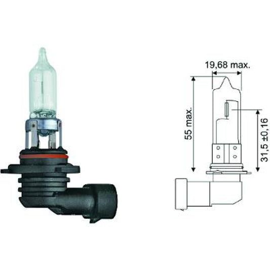 1382495 HB3 [9005] 12V 60W P20d HB3 Glühlampe     Longlife LID10026