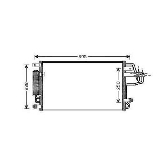 9,76E+05 KONDENSATOR HYUNDAI TUCSON 08/2004 DCC1895