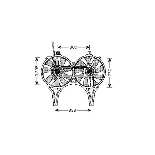 A0015001693 LÜFTER LÜFTER  MERCEDES DCL1017