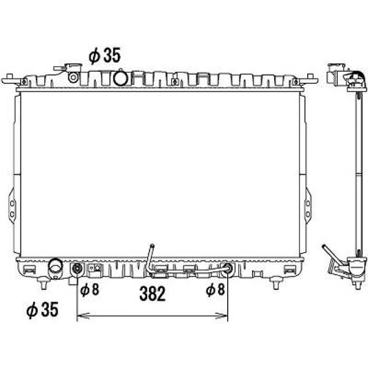 2531038050 Kühler Motorkühlung für HYUNDAI SONATA V 03/1998 DCM3672