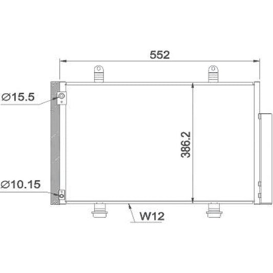 9531068L00 KONDENSATOR SUZUKI SWIFT 10/2010 DCC1795