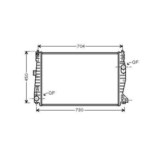 60694769 Kühler Motorkühlung für ALFA 159 09/2005 DCM1358