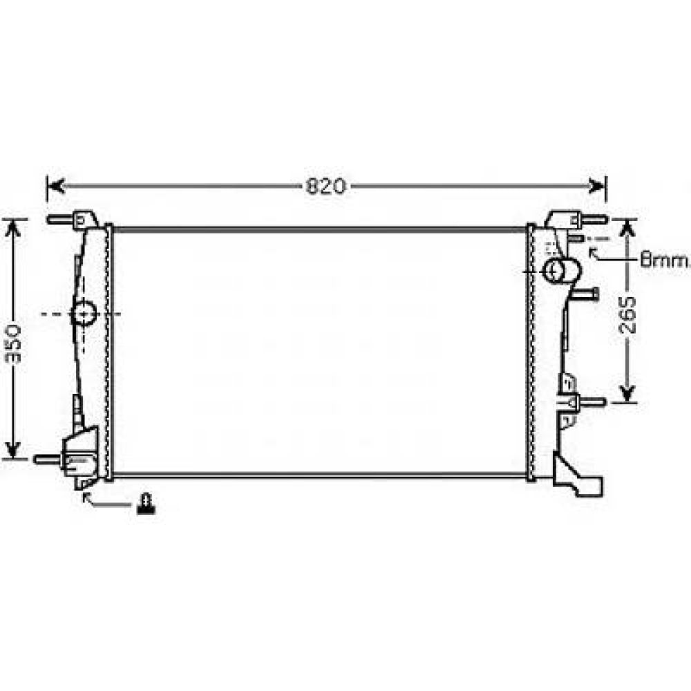 214100002R Kühler Motorkühlung für RENAULT MEGANE 3 11/2008 DCM2947