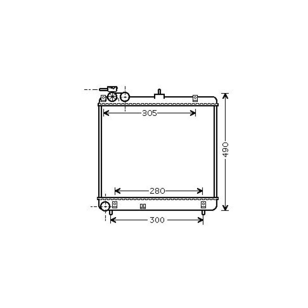 2531005500 Kühler Motorkühlung für HYUNDAI ATOS 06/2005 DCM3703