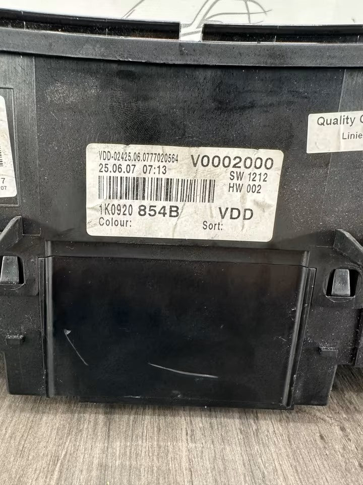 1K0920854B Tacho Kombiinstrument Vw Golf V 5 1K 5M 1,9 Tdi