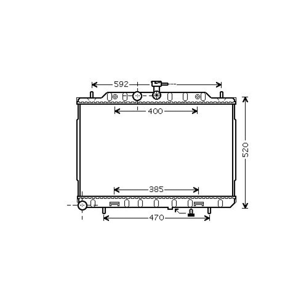 21400JG80A Kühler Motorkühlung für NISSAN X-TRAIL 03/2007 DCM1864
