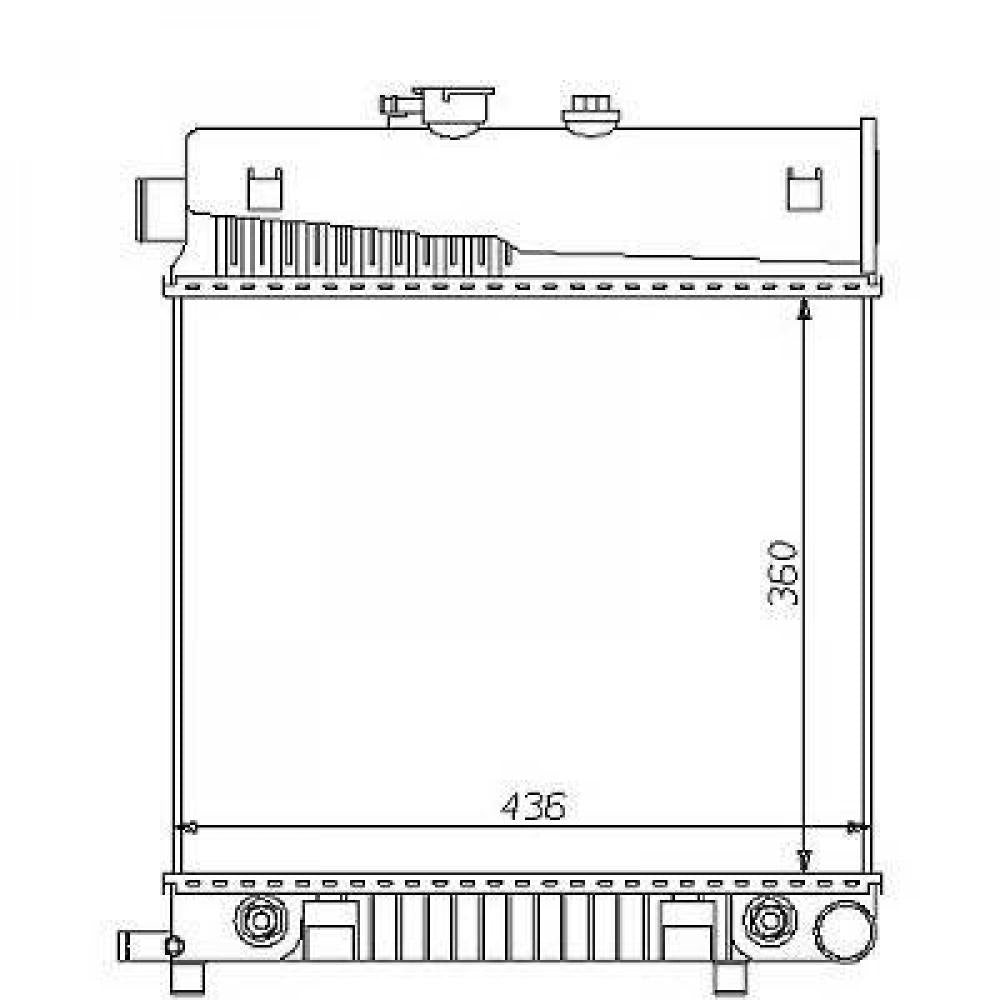 A2025002603 Kühler Motorkühlung für M B C-KLASSE W202 01/1994 DCM2345
