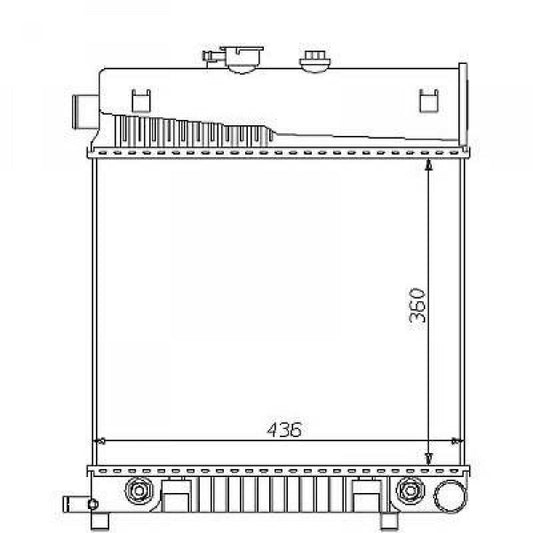A2025002603 Kühler Motorkühlung für M B C-KLASSE W202 01/1994 DCM2345
