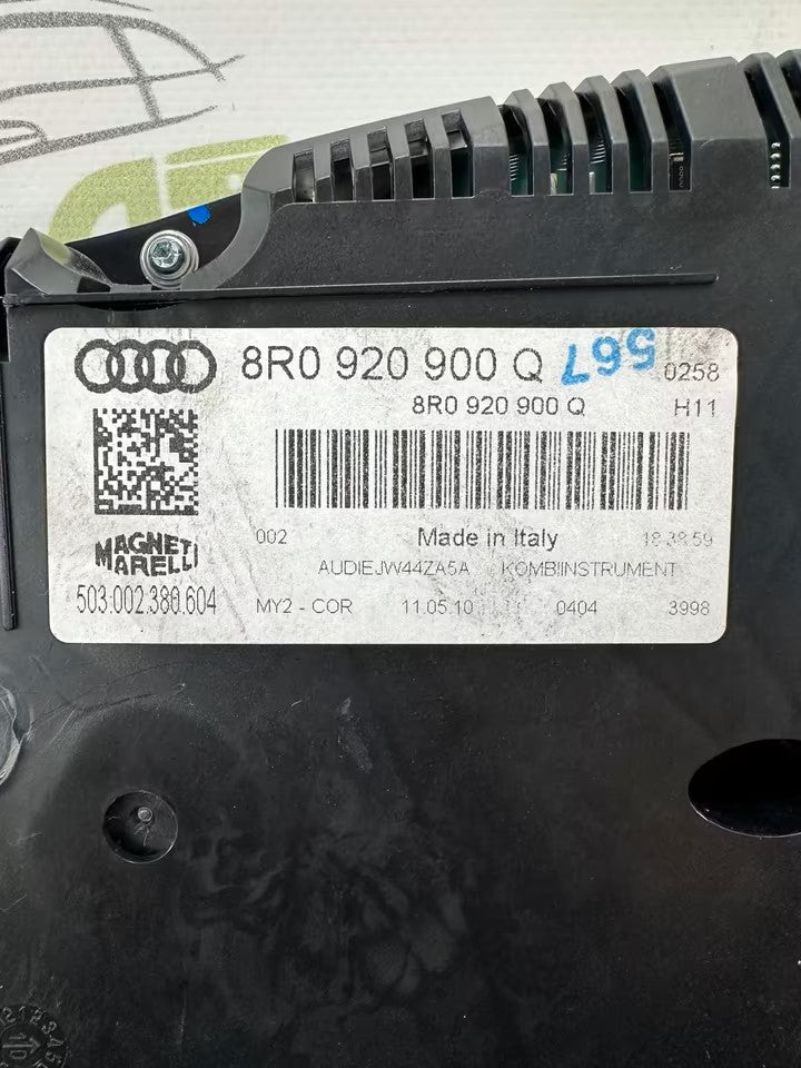 8R0920900Q Tacho Kombiinstrument Audi Q5 8R Modell 2,0 Tdi 203000