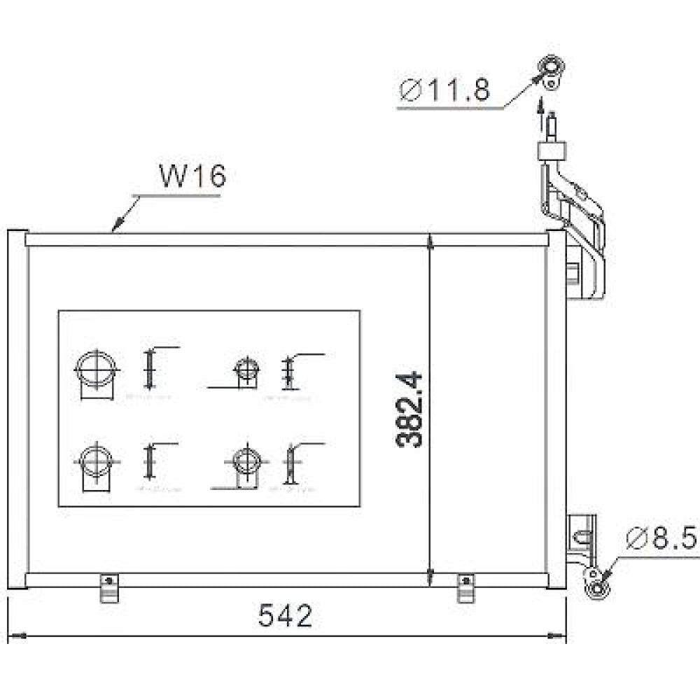1513110 KONDENSATOR FORD FORD FIESTA VI 08/2008 DCC1179
