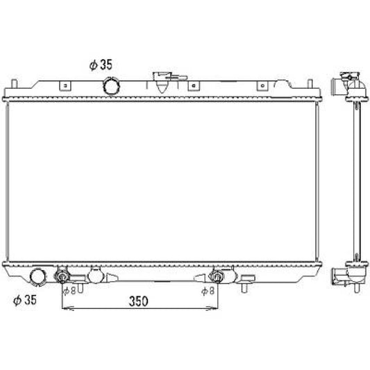 21460AV600 Kühler Motorkühlung für NISSAN PRIMERA P12 03/2002 DCM1833
