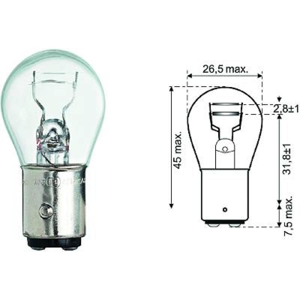 nan P20/5W 12V 20/5W BA15d P20/5W Glühlampe   Halogen LID10056