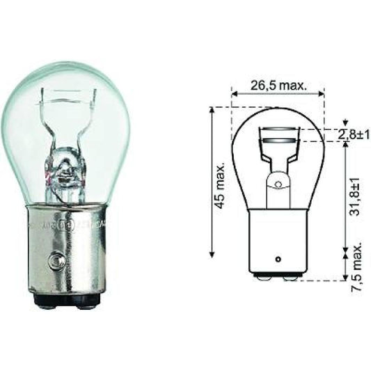 nan P20/5W 12V 20/5W BA15d P20/5W Glühlampe   Halogen LID10056