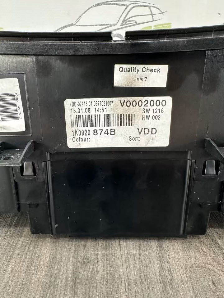 1K0920874B Tacho Kombiinstrument Vw Golf V 5 1K 5M 1,9 Tdi