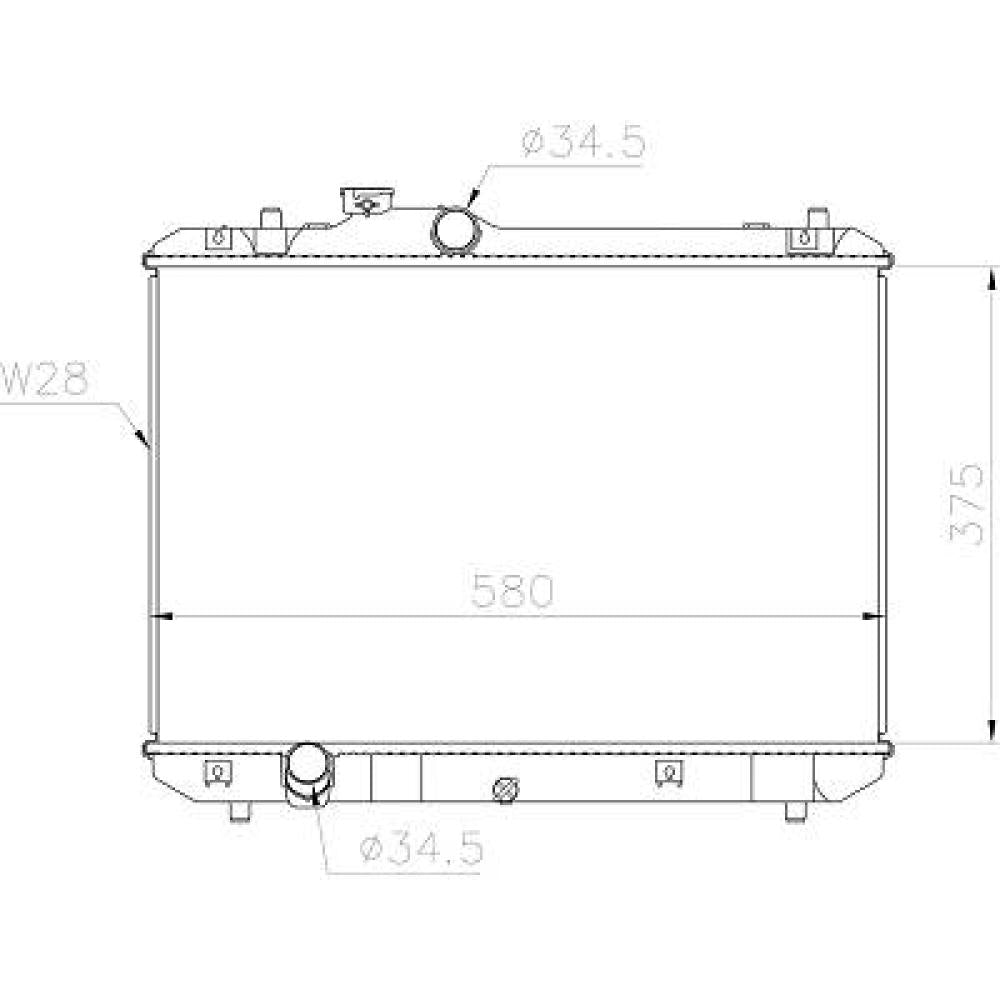 1770062J00 Kühler Motorkühlung für SUZUKI SWIFT 2005->> DCM3101