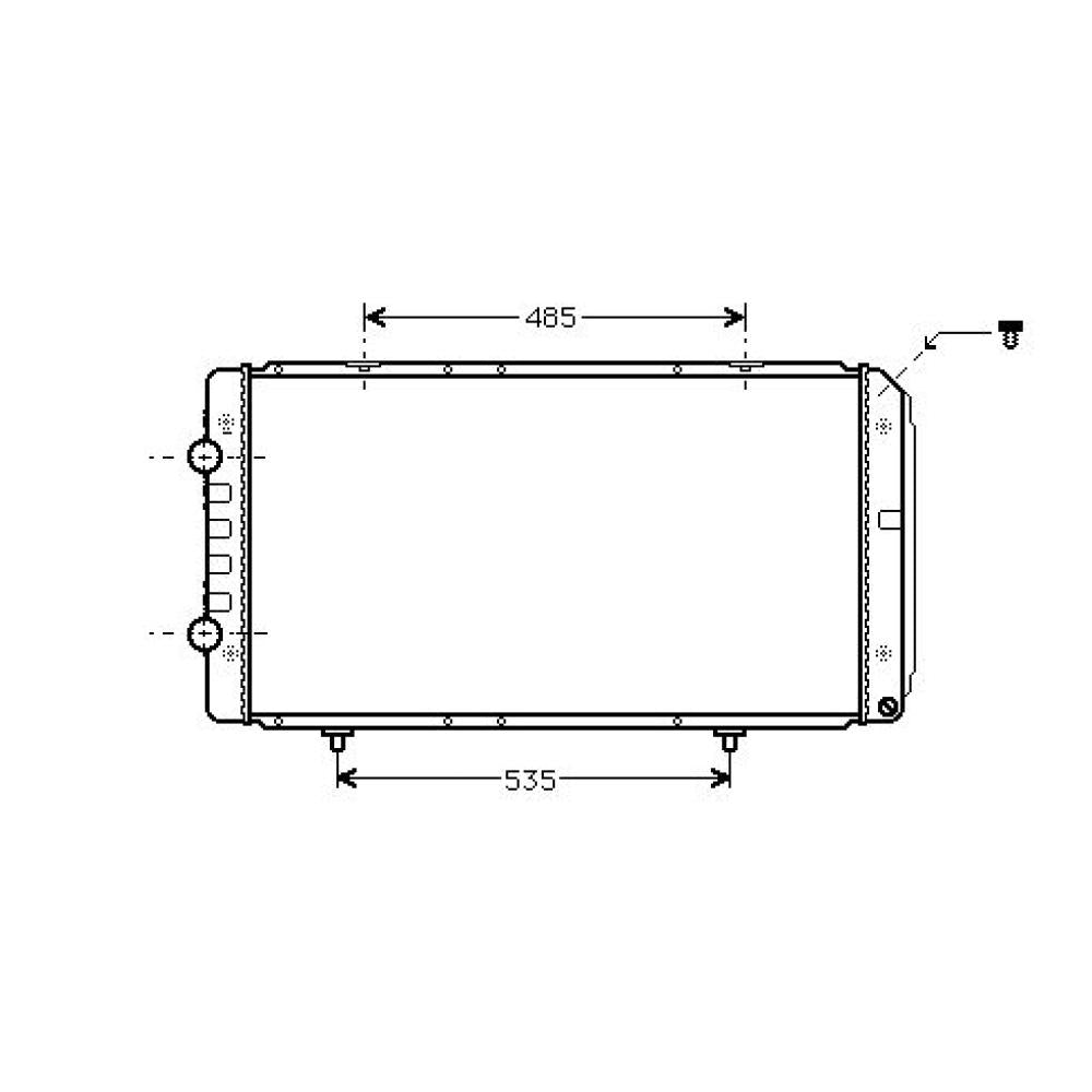 1301HS Kühler Motorkühlung für PEUGEOT BOXER 11/2000 DCM2796