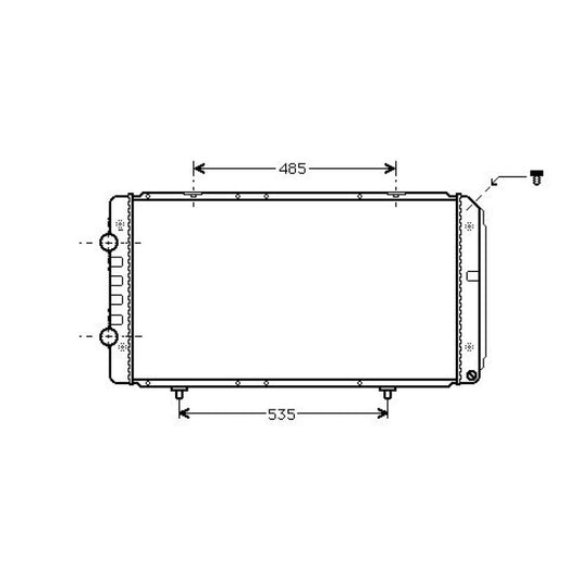 1301HS Kühler Motorkühlung für PEUGEOT BOXER 11/2000 DCM2796