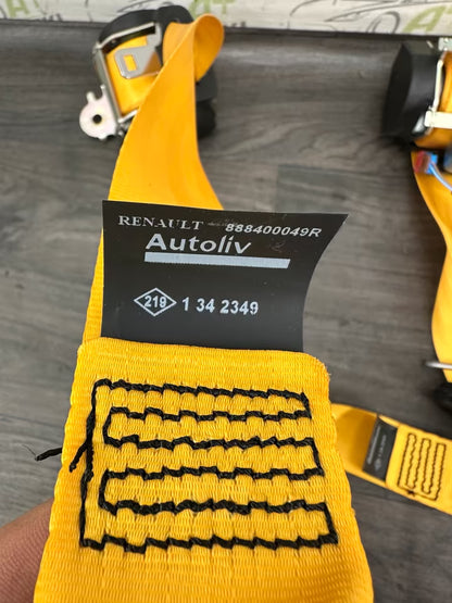 Sicherheitsgurt Set 4 Stück komplett Gelb Renault Megane III RS