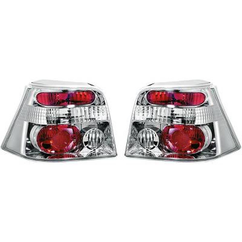 nan RÜCKLEUCHTENSET   GOLF IV, 97-04       KLARGLAS/CHROM 2213495