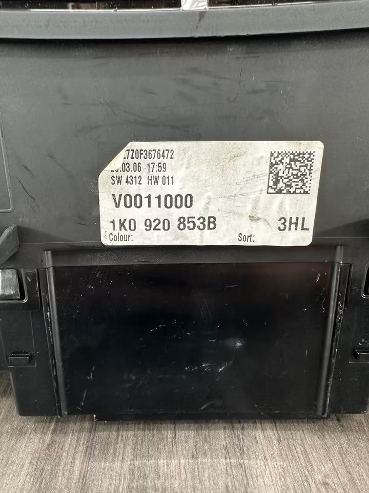 1K0920853B Tacho Kombiinstrument Vw Golf V 5 1K 5M Diesel 155000