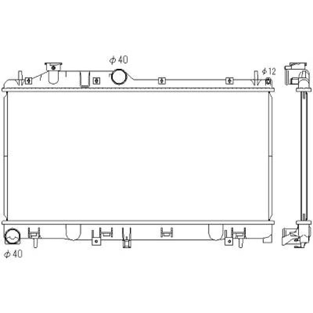 45111AG030 Kühler Motorkühlung für SUBARU LEGACY IV 06/2005 DCM3044