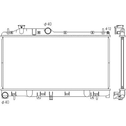 45111AG030 Kühler Motorkühlung für SUBARU LEGACY IV 06/2005 DCM3044