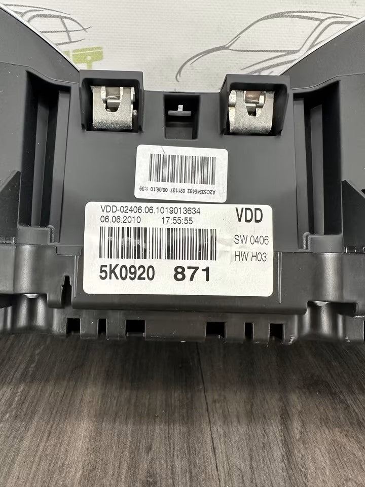 5K0920871 Tacho Kombiinstrument Vw Golf VI 6 5K 1,4 TSI 122Ps