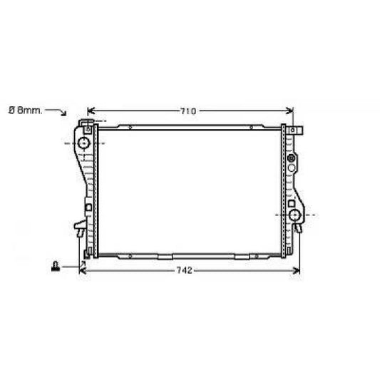 17101742099 Kühler Motorkühlung für BMW 7ER 10/1994-2001 DCM1548