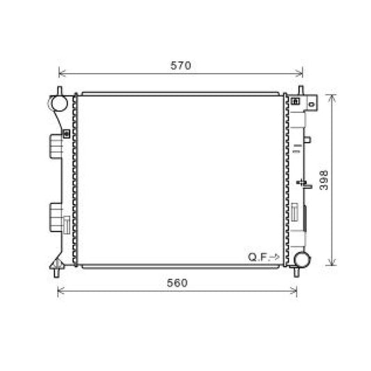 25310A5800 Kühler Motorkühlung für HYUNDAI I30 11/2011 DCM3733