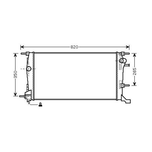 214100016R Kühler Motorkühlung für RENAULT MEGANE 3 11/2008 DCM2946