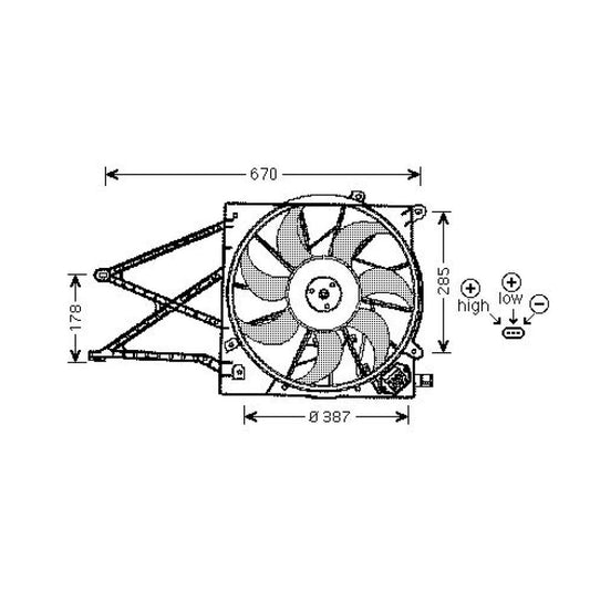 24431825 LÜFTER LÜFTER  OPEL DCL1145