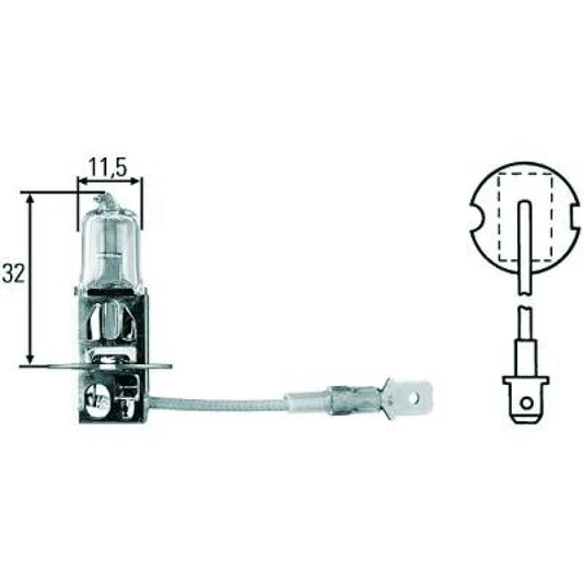 N0177632 H3 12V 55W PK22s H3 Glühlampe LID10015