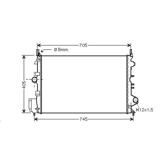 51773281 Kühler Motorkühlung für OPEL VECTRA C 1,6/1,8 DCM2684