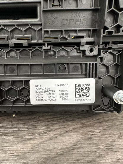 7951977-01 Klimabedienteil Klimaregler Original NEU BMW X3 X4 Mod