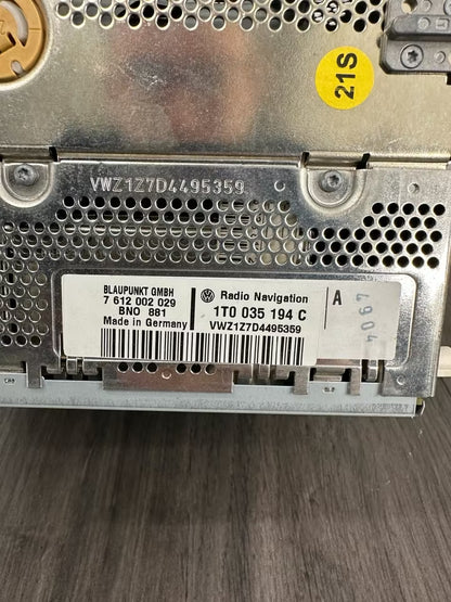 1T0035194C Originale Radio Navigation Cd Vw Modelle Touran Golf
