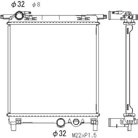1S0 121 253 AM Kühler Motorkühlung für VW UP 08/2011 DCM3469