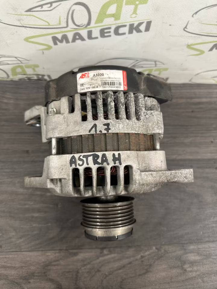 A1020 12V 100A Lichtmaschine Generator Opel Astra H 1.7