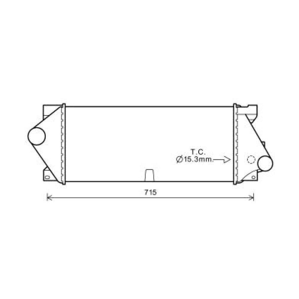 A1635000500 Ladeluftkühler Mercedes M-Klasse W-163 DCA1101