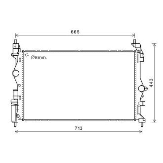 13440204 KÜHLER         OPEL CORSA, für CORSA E 1,0;1,3 CDTi DCM3889