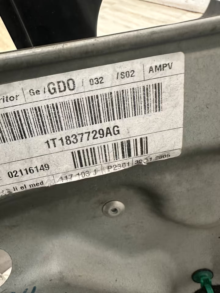 1T1837729AG Türblatt Fensterheber Vorne Links Vw Touran 1T