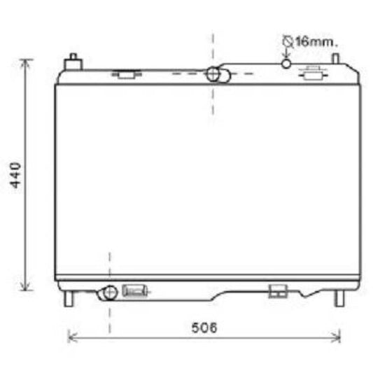 1516268 Kühler Motorkühlung für FORD FIESTA VI 08/2008 DCM2099