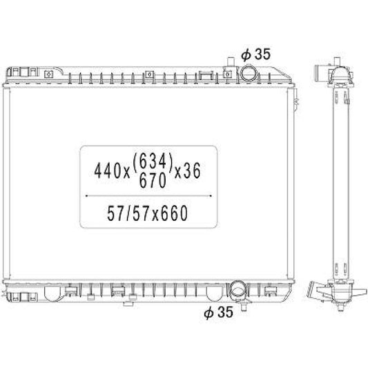 253104D200 KÜHLER       KIA CARNEVAL, für 06. Okt DCM3818