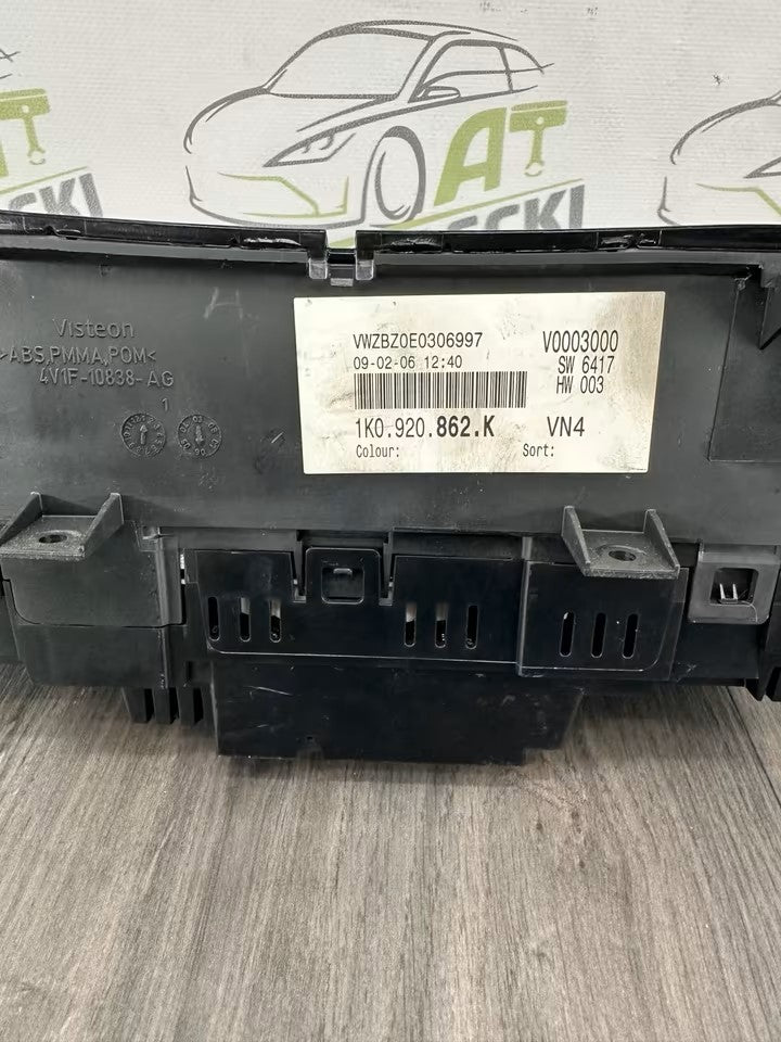 1K0920862K Tacho Kombiinstrument Vw Golf V 5 1K 5M 208000 km