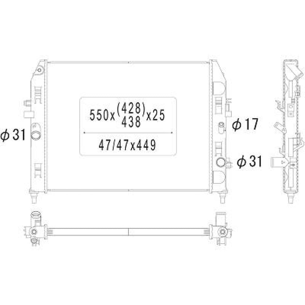 LFG215200E Kühler Motorkühlung für MAZDA MX 5 10/2005 DCM2265